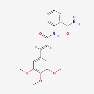 2-{[(E)-3-(3,4,5-TRIMETHOXYPHENYL)-2-PROPENOYL]AMINO}BENZAMIDE