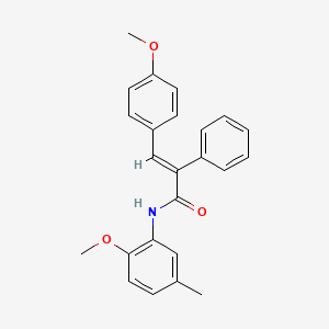 N-(2-methoxy-5-methylphenyl)-3-(4-methoxyphenyl)-2-phenylacrylamide