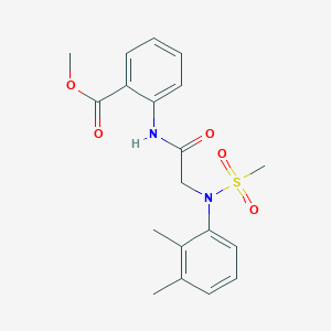 Methyl 2-{2-[N-(2,3-dimethylphenyl)methanesulfonamido]acetamido}benzoate