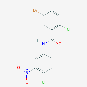 5-bromo-2-chloro-N-(4-chloro-3-nitrophenyl)benzamide