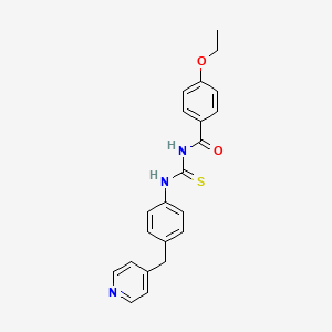 4-ethoxy-N-{[4-(pyridin-4-ylmethyl)phenyl]carbamothioyl}benzamide