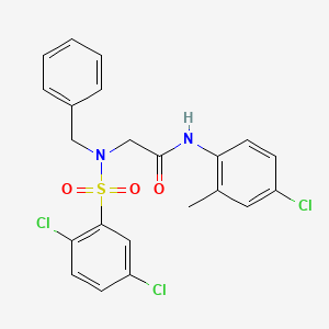 N~2~-benzyl-N-(4-chloro-2-methylphenyl)-N~2~-[(2,5-dichlorophenyl)sulfonyl]glycinamide