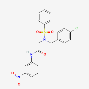 N~2~-(4-chlorobenzyl)-N-(3-nitrophenyl)-N~2~-(phenylsulfonyl)glycinamide