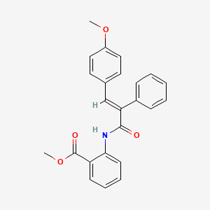 methyl 2-{[3-(4-methoxyphenyl)-2-phenylacryloyl]amino}benzoate