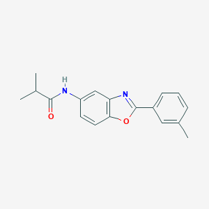 molecular formula C18H18N2O2 B365135 2-methyl-N-[2-(3-methylphenyl)-1,3-benzoxazol-5-yl]propanamide CAS No. 428447-83-0