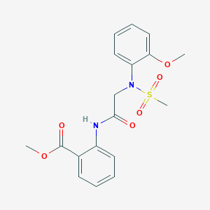 METHYL 2-{2-[N-(2-METHOXYPHENYL)METHANESULFONAMIDO]ACETAMIDO}BENZOATE