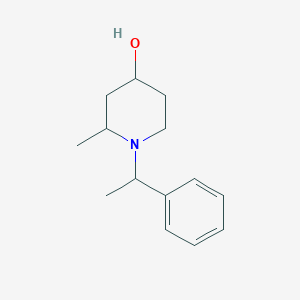 2-Methyl-1-(1-phenylethyl)piperidin-4-ol