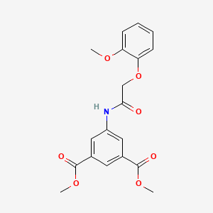 Dimethyl 5-{[(2-methoxyphenoxy)acetyl]amino}benzene-1,3-dicarboxylate