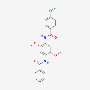 N-[4-(benzoylamino)-2,5-dimethoxyphenyl]-4-methoxybenzamide