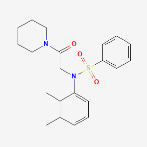 N-(2,3-dimethylphenyl)-N-[2-oxo-2-(piperidin-1-yl)ethyl]benzenesulfonamide