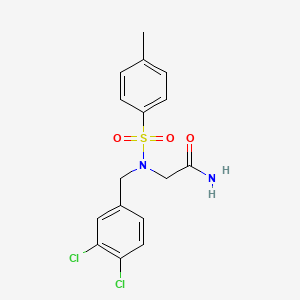 N~2~-(3,4-dichlorobenzyl)-N~2~-[(4-methylphenyl)sulfonyl]glycinamide