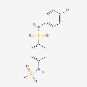 N-(4-bromophenyl)-4-[(methylsulfonyl)amino]benzenesulfonamide