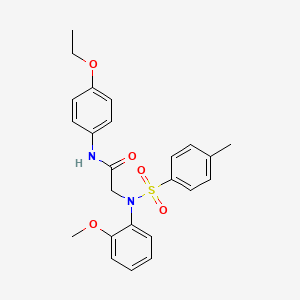 N-(4-ETHOXYPHENYL)-2-[N-(2-METHOXYPHENYL)4-METHYLBENZENESULFONAMIDO]ACETAMIDE