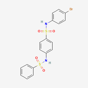 N-(4-bromophenyl)-4-[(phenylsulfonyl)amino]benzenesulfonamide