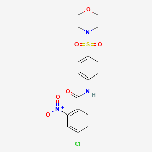 4-CHLORO-N-[4-(MORPHOLINOSULFONYL)PHENYL]-2-NITROBENZAMIDE