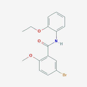 molecular formula C16H16BrNO3 B3651520 5-bromo-N-(2-ethoxyphenyl)-2-methoxybenzamide 