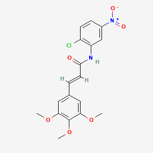 (E)-N-(2-CHLORO-5-NITROPHENYL)-3-(3,4,5-TRIMETHOXYPHENYL)-2-PROPENAMIDE