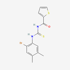 N-[(2-bromo-4,5-dimethylphenyl)carbamothioyl]thiophene-2-carboxamide