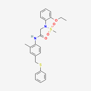 N~2~-(2-ethoxyphenyl)-N~1~-{2-methyl-4-[(phenylthio)methyl]phenyl}-N~2~-(methylsulfonyl)glycinamide