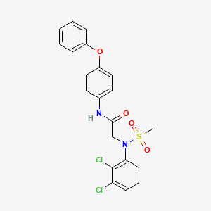 N~2~-(2,3-dichlorophenyl)-N~2~-(methylsulfonyl)-N~1~-(4-phenoxyphenyl)glycinamide