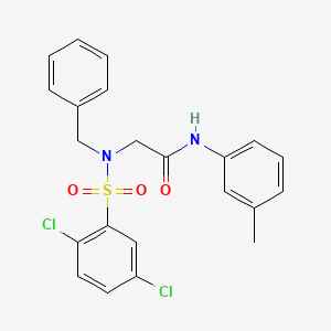 N~2~-benzyl-N~2~-[(2,5-dichlorophenyl)sulfonyl]-N-(3-methylphenyl)glycinamide