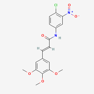 (2E)-N-(4-chloro-3-nitrophenyl)-3-(3,4,5-trimethoxyphenyl)prop-2-enamide