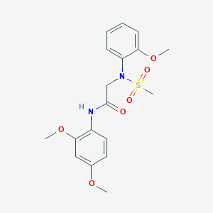 N-(2,4-DIMETHOXYPHENYL)-2-[N-(2-METHOXYPHENYL)METHANESULFONAMIDO]ACETAMIDE