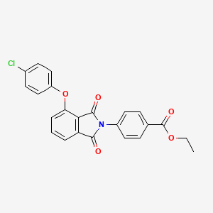 ethyl 4-[4-(4-chlorophenoxy)-1,3-dioxo-1,3-dihydro-2H-isoindol-2-yl]benzoate