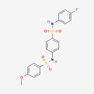 N-(4-{[(4-fluorophenyl)amino]sulfonyl}phenyl)-4-methoxybenzenesulfonamide