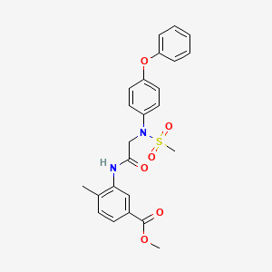 methyl 4-methyl-3-{[N-(methylsulfonyl)-N-(4-phenoxyphenyl)glycyl]amino}benzoate