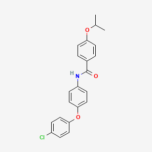 N-[4-(4-chlorophenoxy)phenyl]-4-(propan-2-yloxy)benzamide