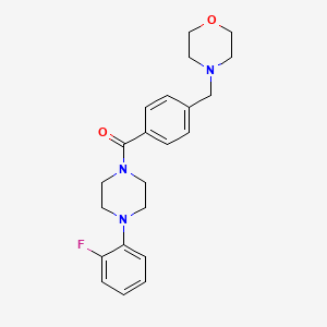 4-(4-{[4-(2-fluorophenyl)-1-piperazinyl]carbonyl}benzyl)morpholine