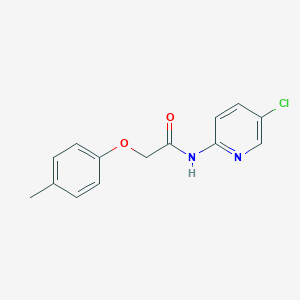 molecular formula C14H13ClN2O2 B365172 N-(5-chloropyridin-2-yl)-2-(4-methylphenoxy)acetamide CAS No. 300809-45-4