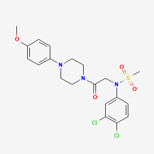 N-(3,4-dichlorophenyl)-N-{2-[4-(4-methoxyphenyl)-1-piperazinyl]-2-oxoethyl}methanesulfonamide