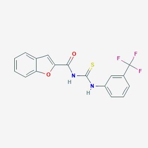 molecular formula C17H11F3N2O2S B365175 N-[[3-(trifluoromethyl)phenyl]carbamothioyl]-1-benzofuran-2-carboxamide CAS No. 429624-96-4