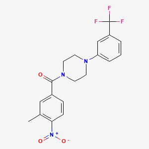 (3-METHYL-4-NITROPHENYL){4-[3-(TRIFLUOROMETHYL)PHENYL]PIPERAZINO}METHANONE