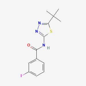 N-(5-tert-butyl-1,3,4-thiadiazol-2-yl)-3-iodobenzamide