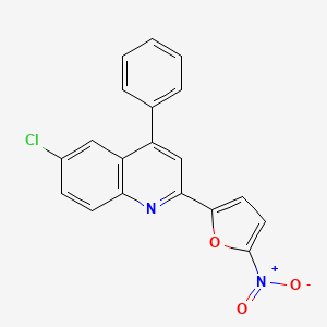 6-Chloro-2-(5-nitrofuran-2-yl)-4-phenylquinoline