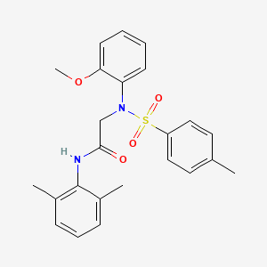 N-(2,6-DIMETHYLPHENYL)-2-[N-(2-METHOXYPHENYL)4-METHYLBENZENESULFONAMIDO]ACETAMIDE