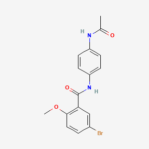 N-[4-(acetylamino)phenyl]-5-bromo-2-methoxybenzamide