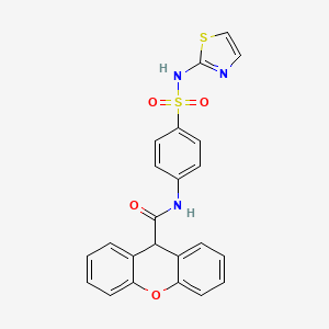 N-{4-[(1,3-THIAZOL-2-YL)SULFAMOYL]PHENYL}-9H-XANTHENE-9-CARBOXAMIDE