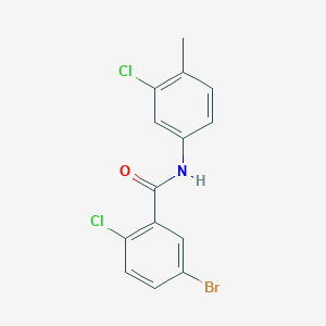 5-bromo-2-chloro-N-(3-chloro-4-methylphenyl)benzamide