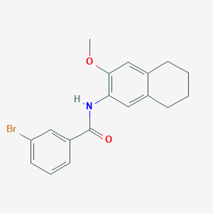 3-bromo-N-(3-methoxy-5,6,7,8-tetrahydro-2-naphthalenyl)benzamide