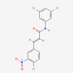 3-(4-chloro-3-nitrophenyl)-N-(3,5-dichlorophenyl)acrylamide