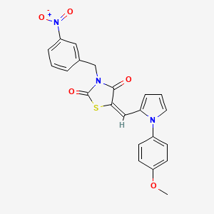 5-{[1-(4-methoxyphenyl)-1H-pyrrol-2-yl]methylene}-3-(3-nitrobenzyl)-1,3-thiazolidine-2,4-dione