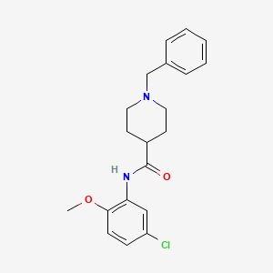 1-benzyl-N-(5-chloro-2-methoxyphenyl)-4-piperidinecarboxamide