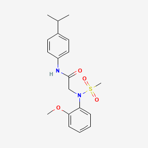 2-[N-(2-METHOXYPHENYL)METHANESULFONAMIDO]-N-[4-(PROPAN-2-YL)PHENYL]ACETAMIDE