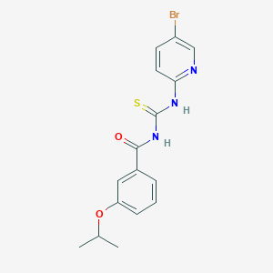 N-[(5-bromopyridin-2-yl)carbamothioyl]-3-propan-2-yloxybenzamide