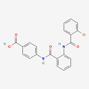 4-{[(2-{[(2-Bromophenyl)carbonyl]amino}phenyl)carbonyl]amino}benzoic acid