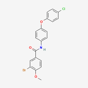 3-bromo-N-[4-(4-chlorophenoxy)phenyl]-4-methoxybenzamide